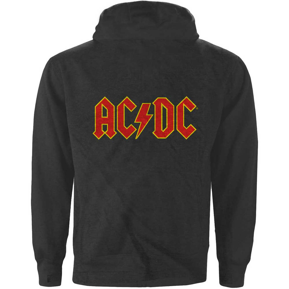 AC/DC - Logo Zip hoodie - Grey